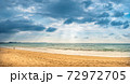 Tropical Thai beach nature landscape at sunset 72972705
