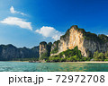 Exotic scenery with rocks, waters of Andaman sea 72972708