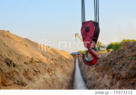 Natural gas pipeline construction work.  72973215