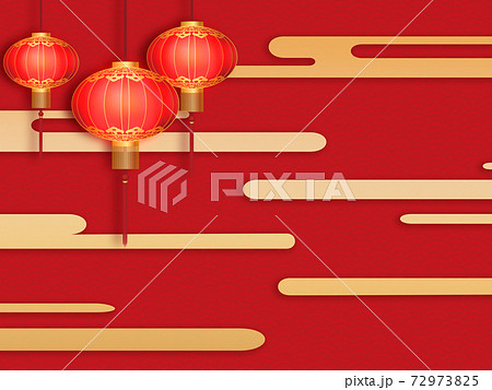 中国紅ランタン 72973825