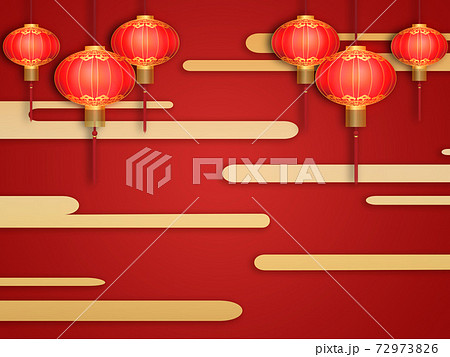 中国紅ランタン 72973826