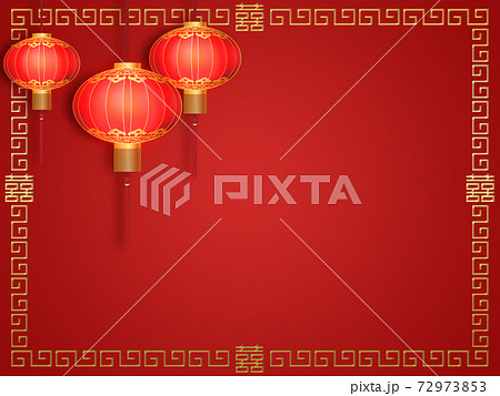 中国紅ランタン 72973853