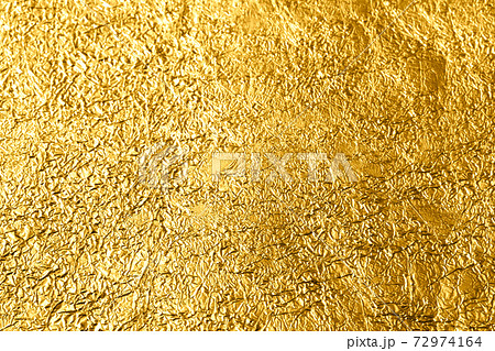 写真素材 金箔 金 金色 黄金 ゴールド 背景素材の写真素材