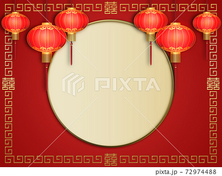中国紅ランタン 72974488