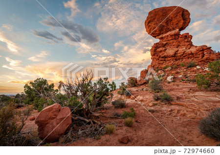 Landscape View from Arches National Park, Utah, USA 72974660