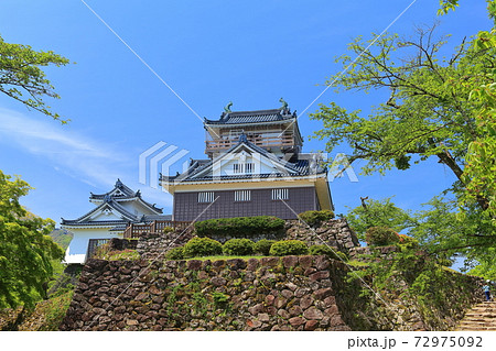 【福井県】新緑の越前大野城 【福井県】新緑の越前大野城 72975092