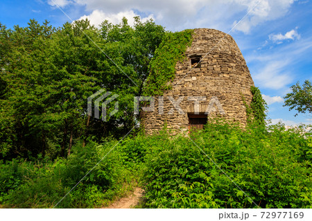 Old stone tower in Pyrohiv (Pirogovo) village near Kiev, Ukraine Old stone tower in Pyrohiv (Pirogovo) village near Kiev, Ukraine 72977169