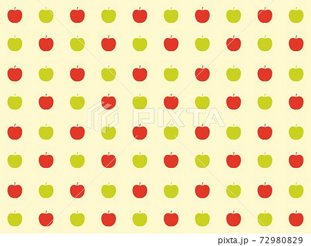 リンゴ14 林檎 りんご 壁紙のイラスト素材