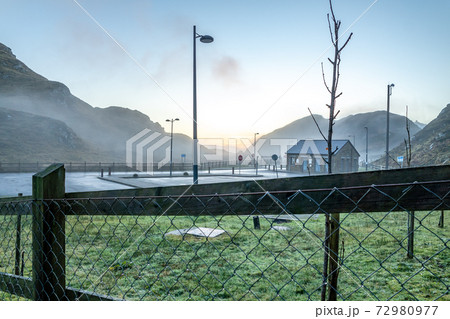 The Slieve League cliffs are closed during the pandemic - Donegal, Ireland. 72980977
