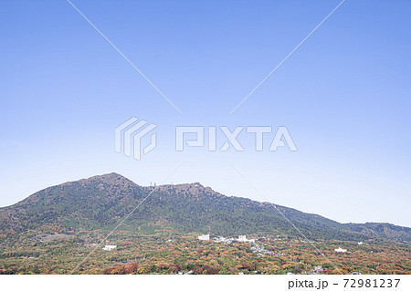 青空と筑波山 72981237