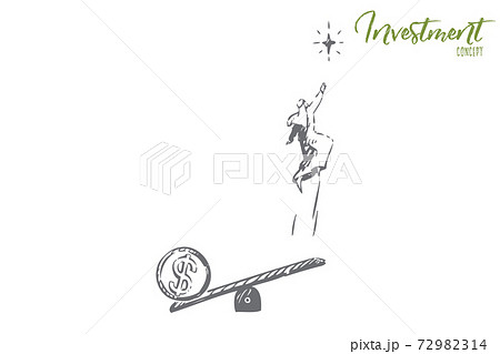 Startup concept sketch. Isolated vector illustration 72982314