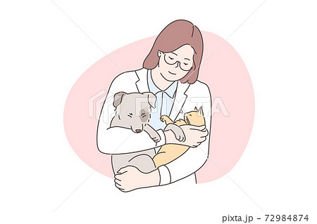 Animal care, medicine, veterinary, examination concept 72984874
