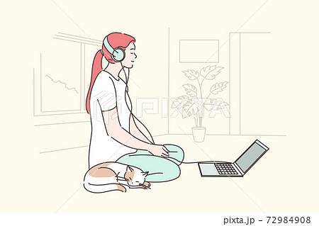 Music, meditation, dream, relax concept 72984908