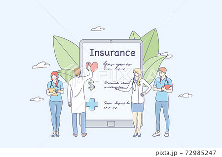 Health insurance online concept 72985247