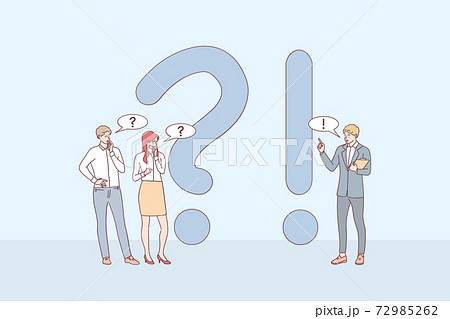 Questions and answers concept 72985262