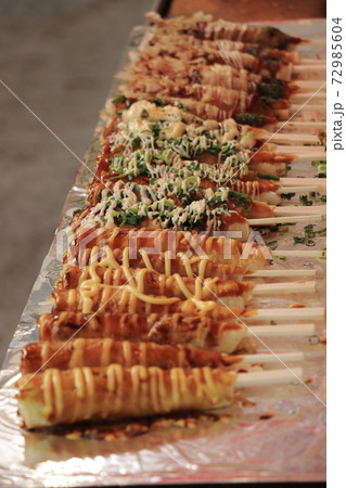 くし巻きお好み焼き お好み焼き 屋台 くし巻きお好み焼き お好み焼き 屋台 72985604