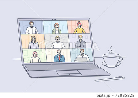 Online meeting, Virtual conference and video call concept 72985828