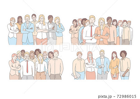 Set of businesspeoples teams concept Set of businesspeoples teams concept 72986015