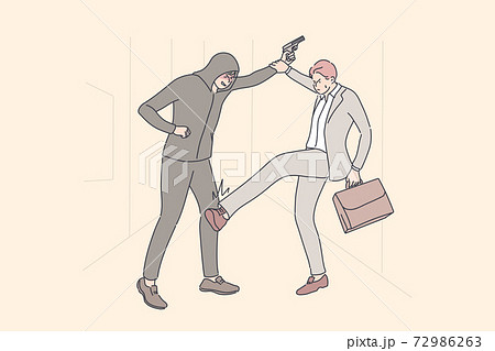 Business, robbery, crime, fight, violence concept Business, robbery, crime, fight, violence concept 72986263