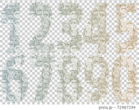 数字気泡緩衝材白っぽい 72987294