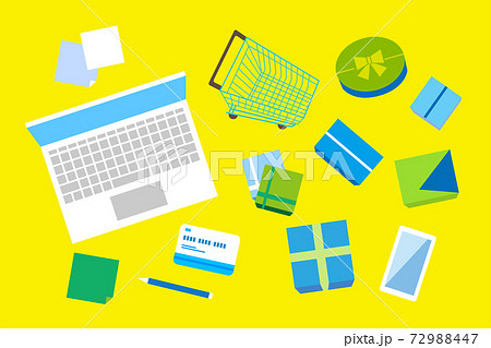 イラスト 通販 Ec 物販 ギフト 買い物 ベクター Ai 素材のイラスト素材