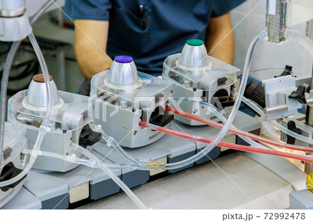 Bypass circulation unit as a for heart surgery in operating room Bypass circulation unit as a for heart surgery in operating room 72992478