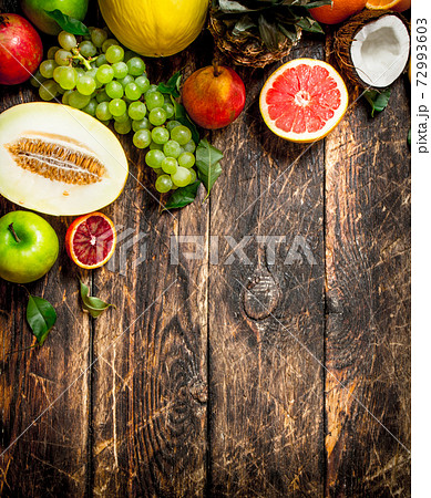 variety of fresh fruits. variety of fresh fruits. 72993603