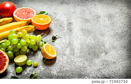 variety of fresh fruits. 72993730