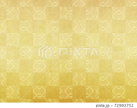 金箔 背景素材 吉原繋ぎ(市松模様) 金箔 背景素材 吉原繋ぎ(市松模様) 72993752