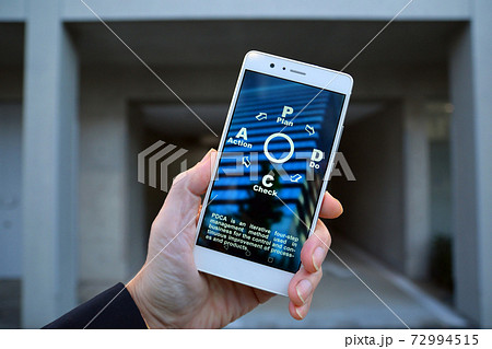 スマホをビジネスに活用するイメージ スマホをビジネスに活用するイメージ 72994515