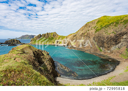 澄海岬 礼文島の写真素材