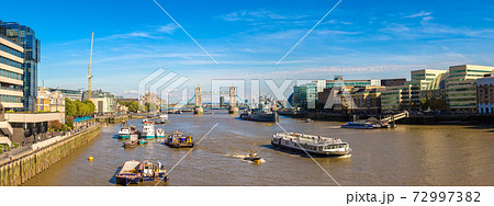 Tower Bridge and HMS Belfast warship in London Tower Bridge and HMS Belfast warship in London 72997382