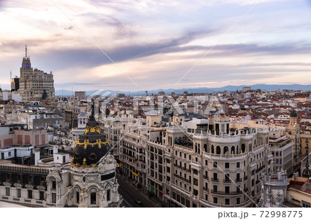 Panoramical aerial view of Madrid Panoramical aerial view of Madrid 72998775