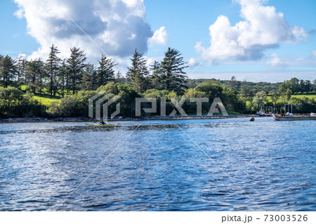 The landscape at the pier in Bruckless in County Donegal - Ireland. The landscape at the pier in Bruckless in County Donegal - Ireland. 73003526
