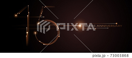 15 years anniversary vector icon, logo. Graphic design element 73003868
