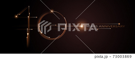 10 years anniversary vector icon, logo. Graphic design element 73003869