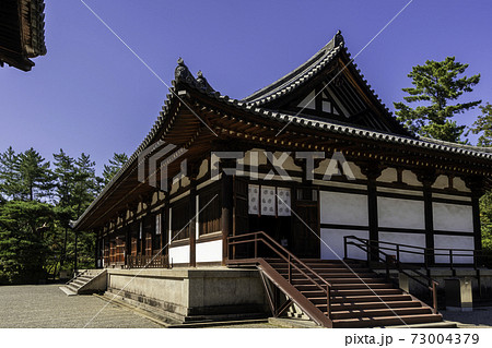 唐招提寺 講堂 奈良県奈良市の写真素材