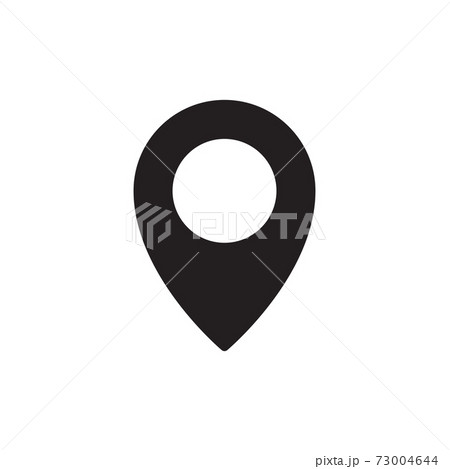 map pin Icon. flat solid style vector illustration. filled pictogram isolated sign symbol 73004644