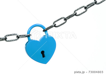 Lock of love - Blue heart lock 73004803