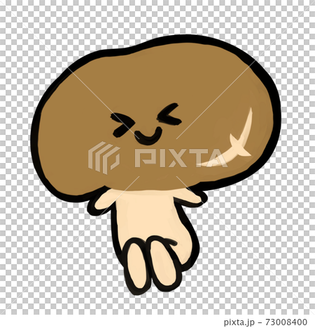野菜キャラクター　かわいい傷つきシイタケ　わけあり 73008400