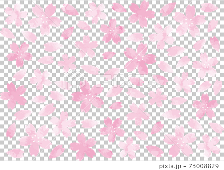 水彩風格櫻花花瓣壁紙 73008829