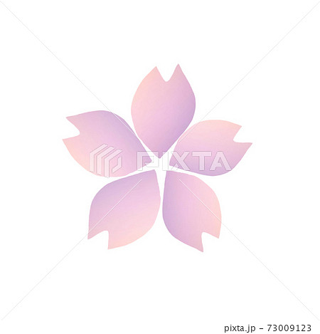 使いやすいおしゃれな桜のシンプルデザイン 73009123