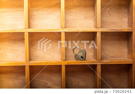 Padlock in heart shape as  symbol of love 73010241