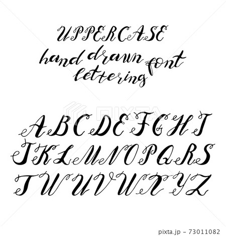 Image Details ING_47185_02296 - Hand drawn alphabet. Capital