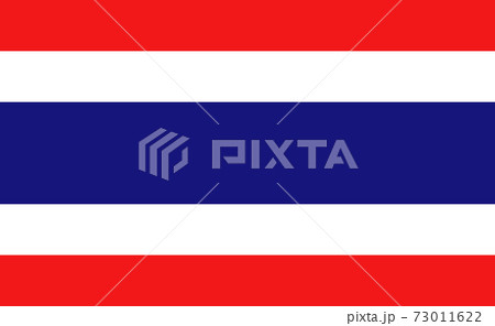 Thailand national flag in exact proportions - Vector 73011622