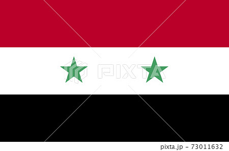 Syria national flag in exact proportions - Vector Syria national flag in exact proportions - Vector 73011632