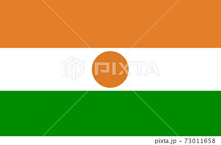Niger national flag in exact proportions - Vector Niger national flag in exact proportions - Vector 73011658