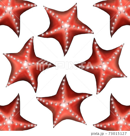 赤いヒトデのイラスト 73015127