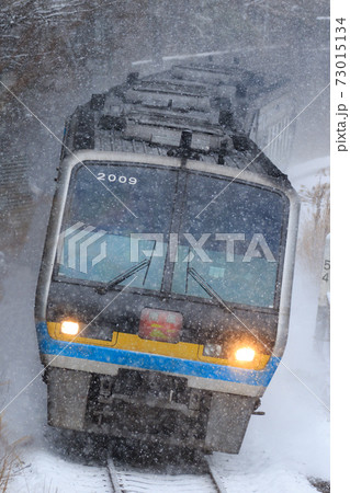 雪の中走る特急「南風」(JR四国) 雪の中走る特急「南風」(JR四国) 73015134