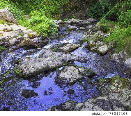 La Petite Cascade - The Little Waterfall of the Cance and Canon rivers - Le Neufbourg, France La Petite Cascade - The Little Waterfall of the Cance and Canon rivers - Le Neufbourg, France 73015163